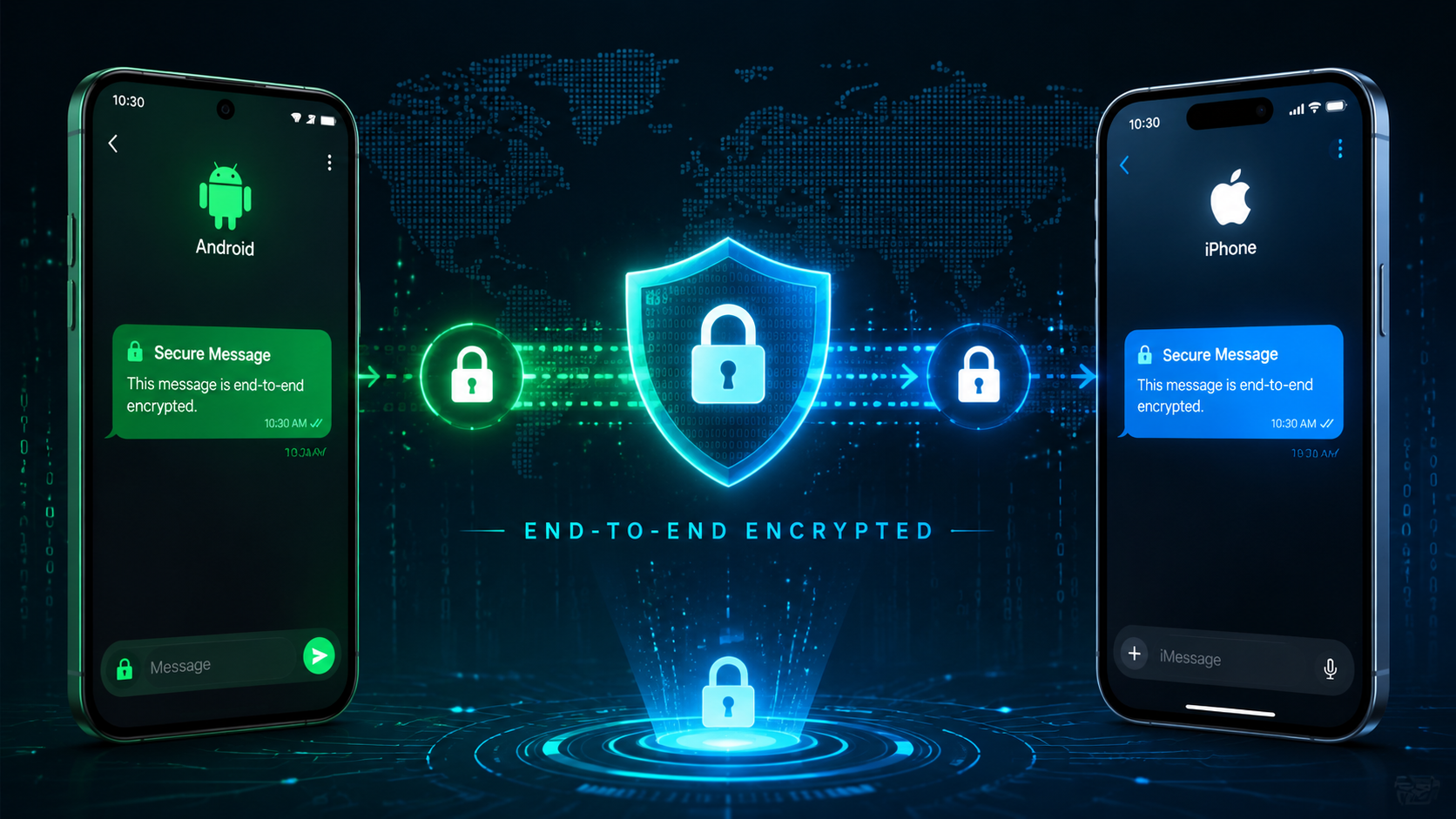 android iphone end-to-end encryption
